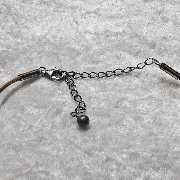 Genuine Peacock Pearl Knotted Double Pearl Adjustable Choker Necklace 14 to 16in - Picture 5 of 8